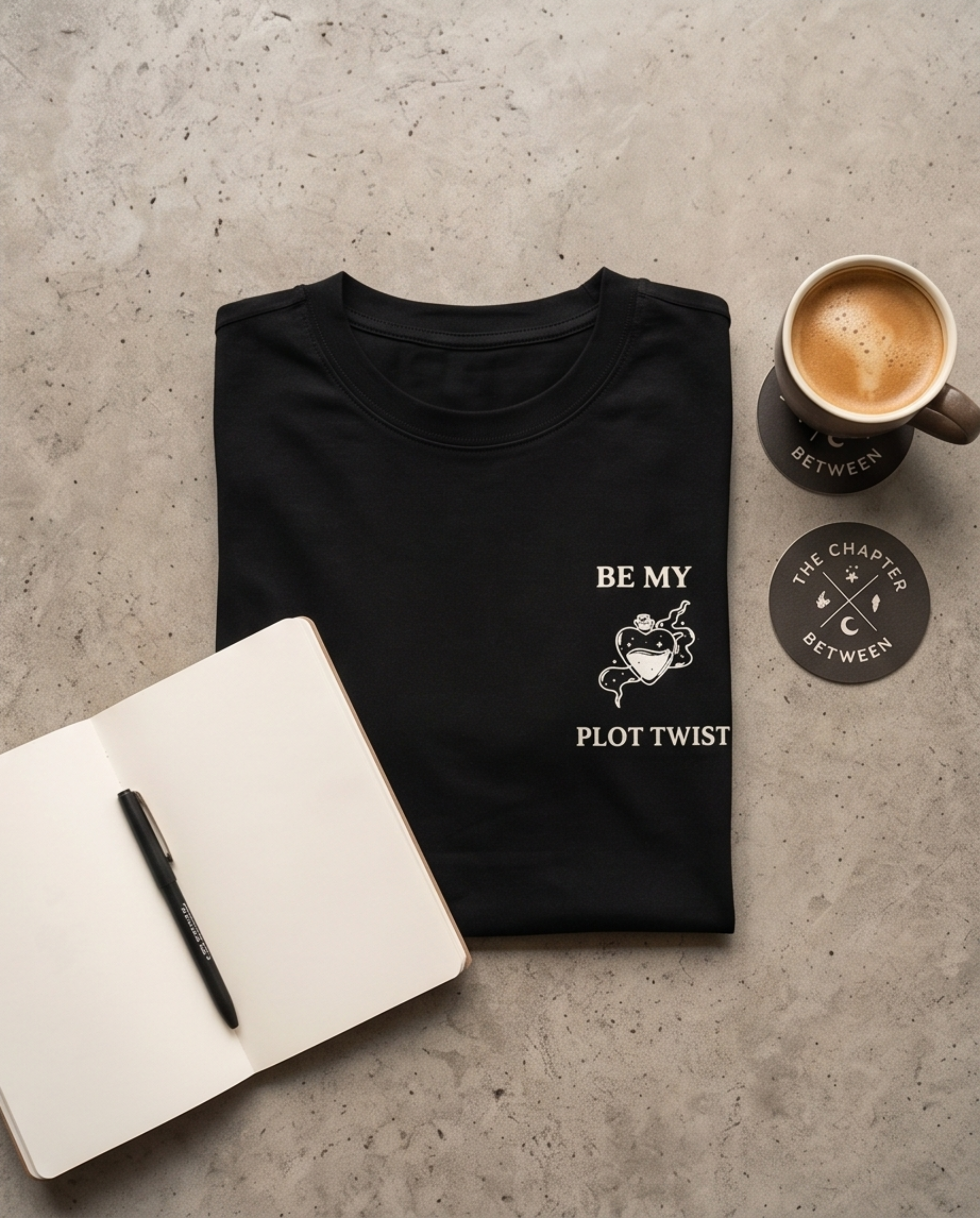 Be my Plot Twist – T-Shirt Cropped schwarz