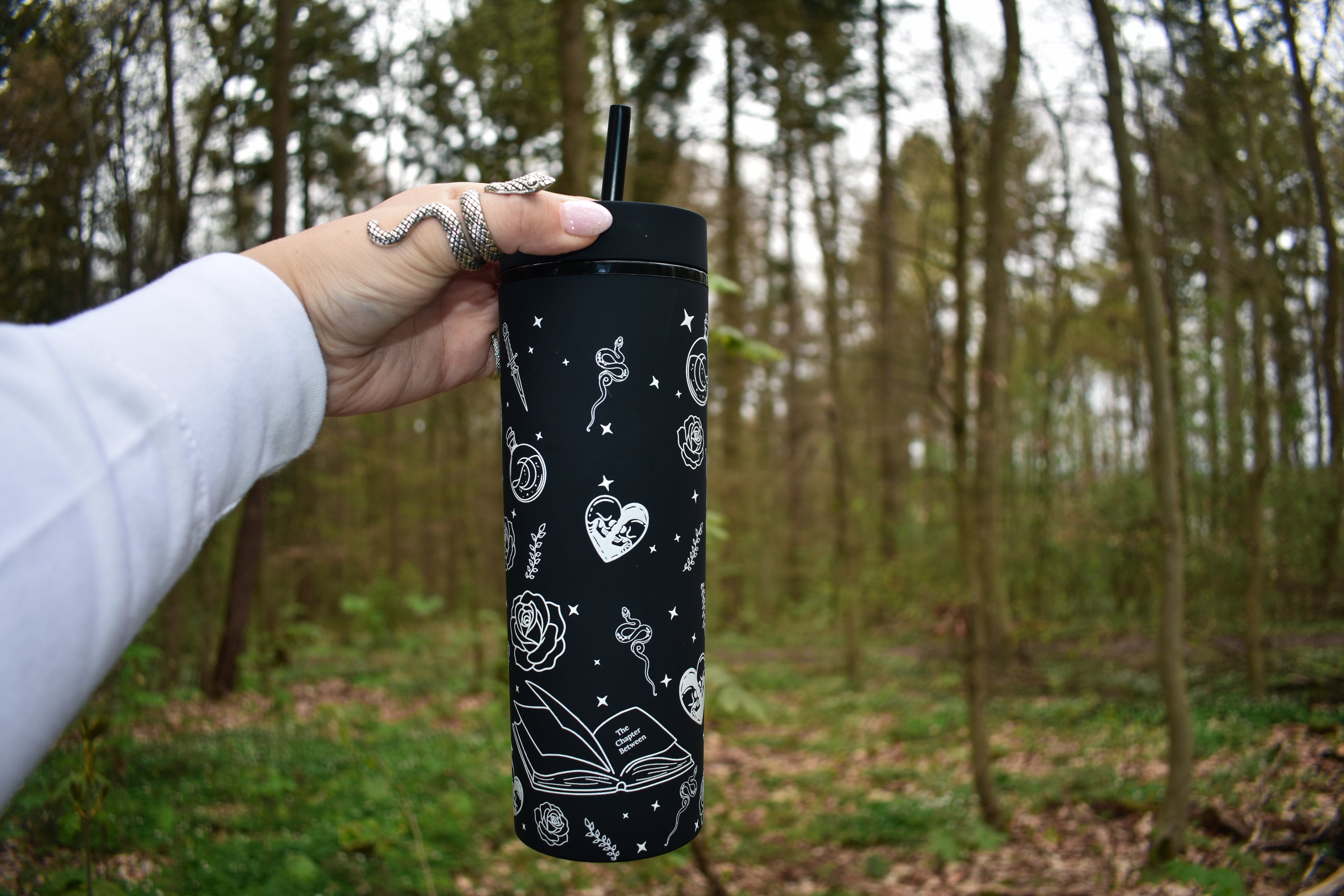 The Chapter Between – Travel Tumbler Black