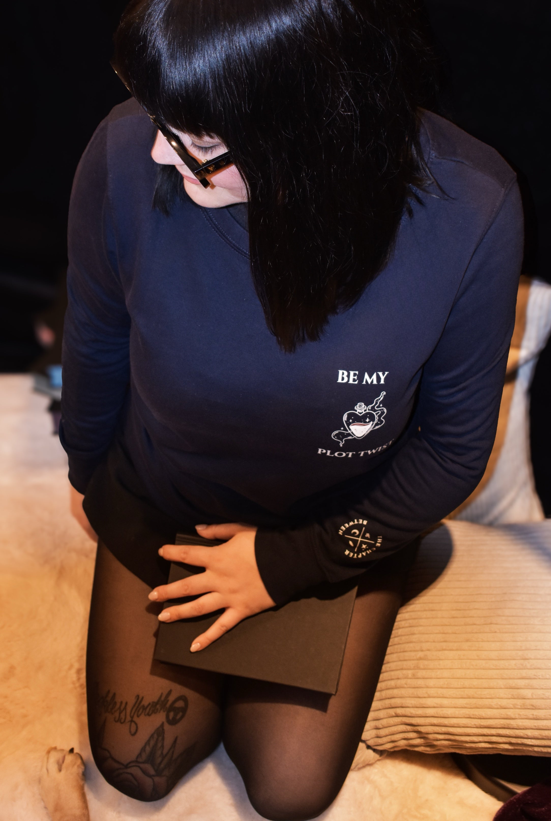 Be my Polt Twist – Signature Crewneck Blau