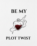 Be my Plot Twist – T-Shirt Cropped weiß