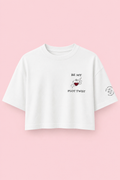Be my Plot Twist – T-Shirt Cropped weiß