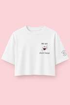 Be my Plot Twist – T-Shirt Cropped weiß
