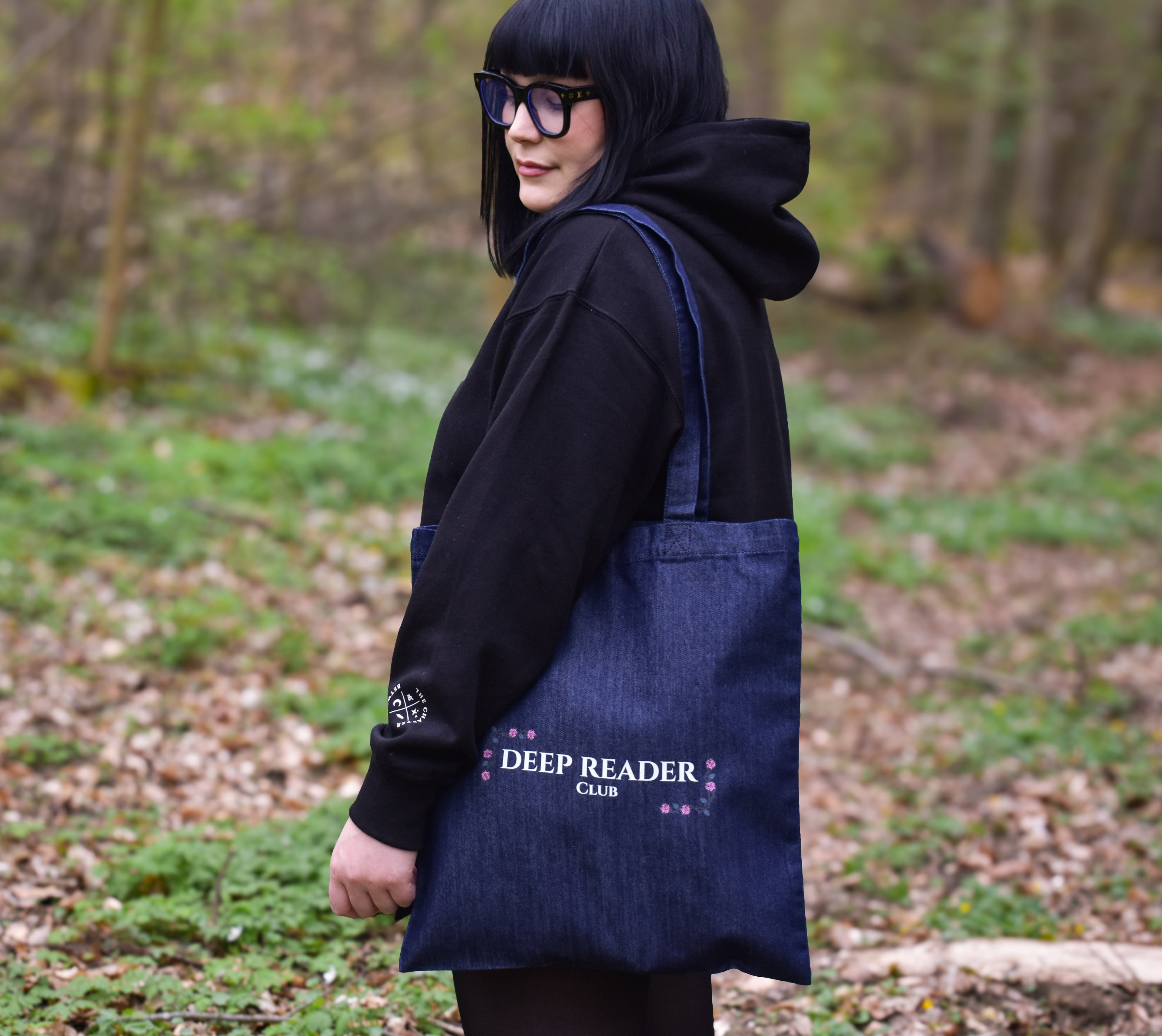 Deep Reader Club - Denim Tote