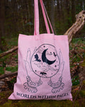 Worlds within Pages - Tote Bag rosa