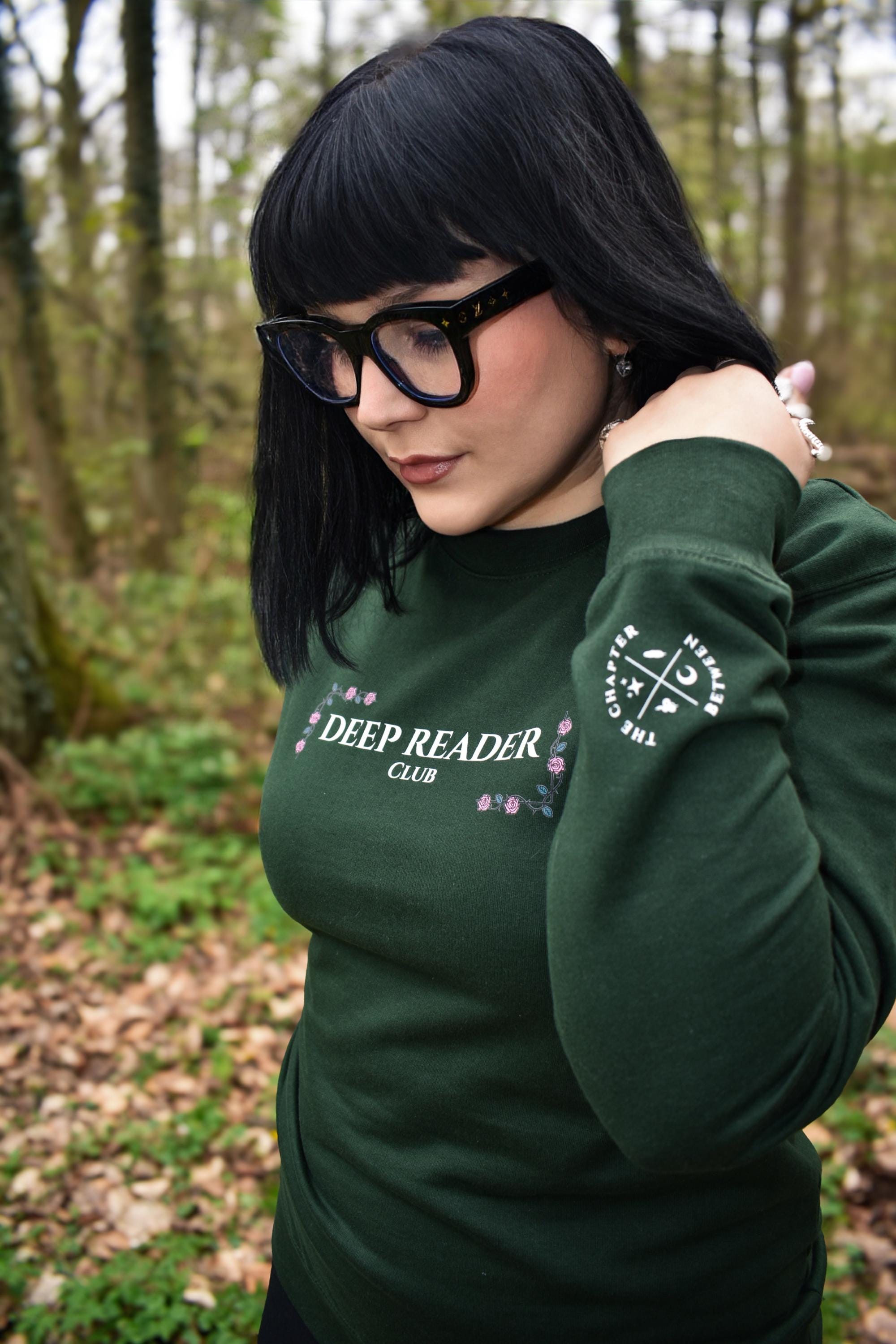 Deep Reader Club – Members Crewneck Grün