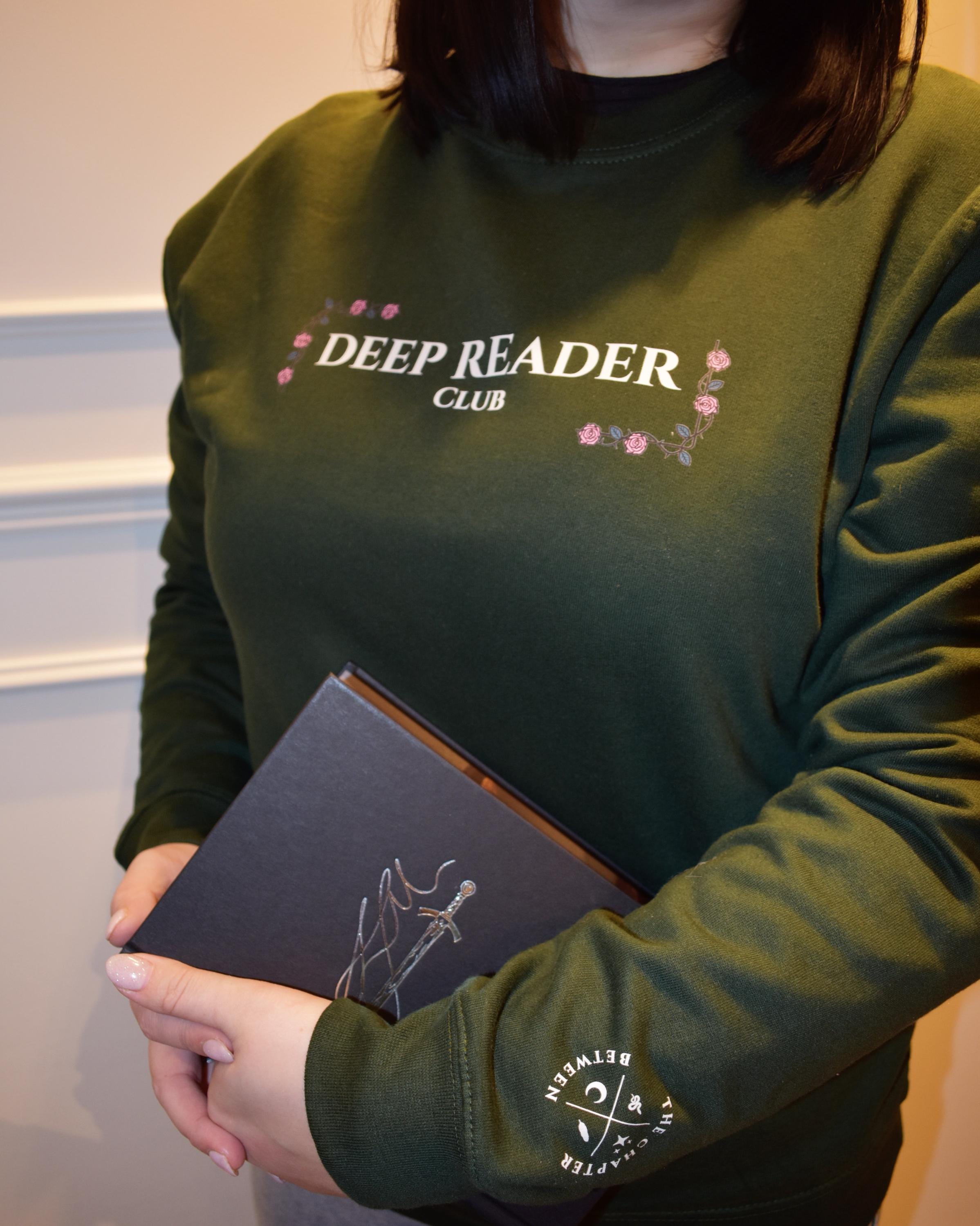 Deep Reader Club – Members Crewneck Grün