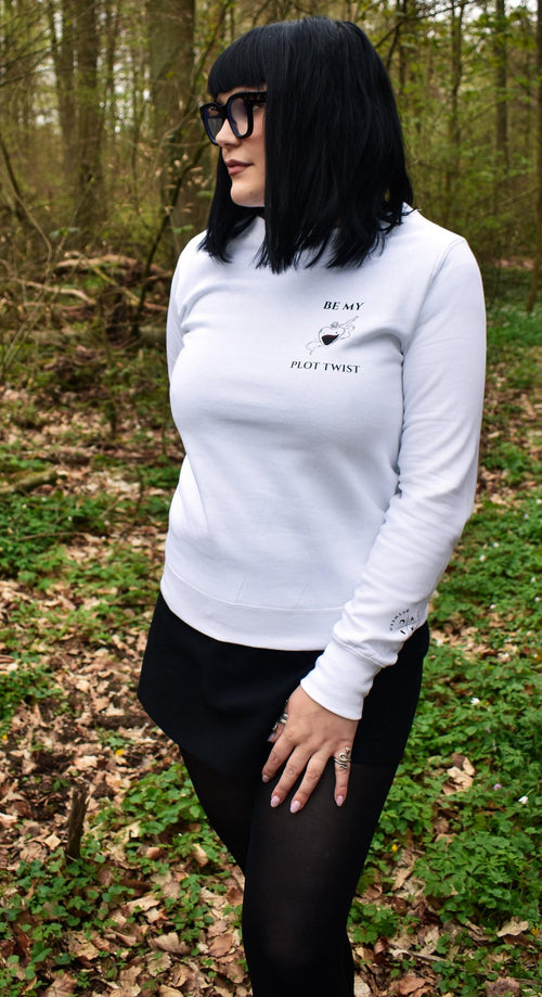 Be my Polt Twist – Signature Crewneck Weiß